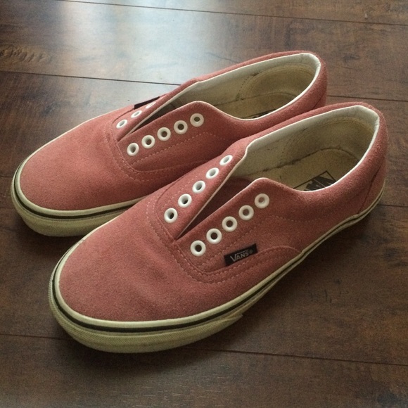 Suede pink vans 💖
