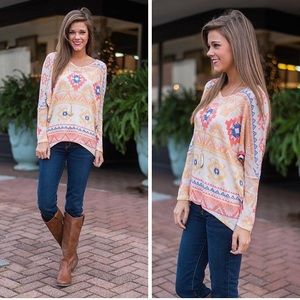 Mint julep Aztec sweater