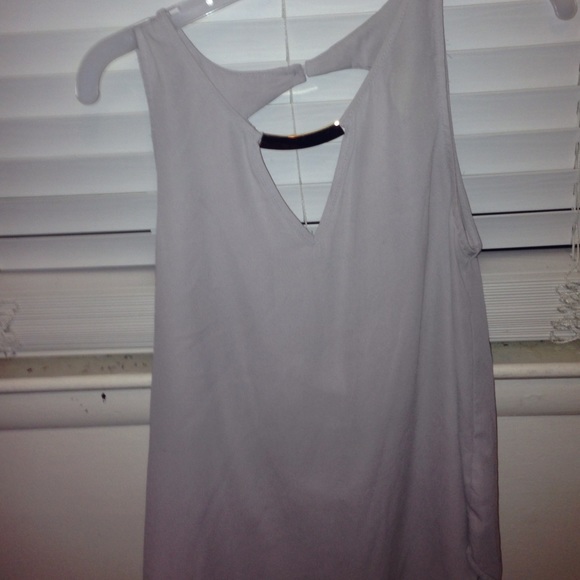 Open back dress shirt