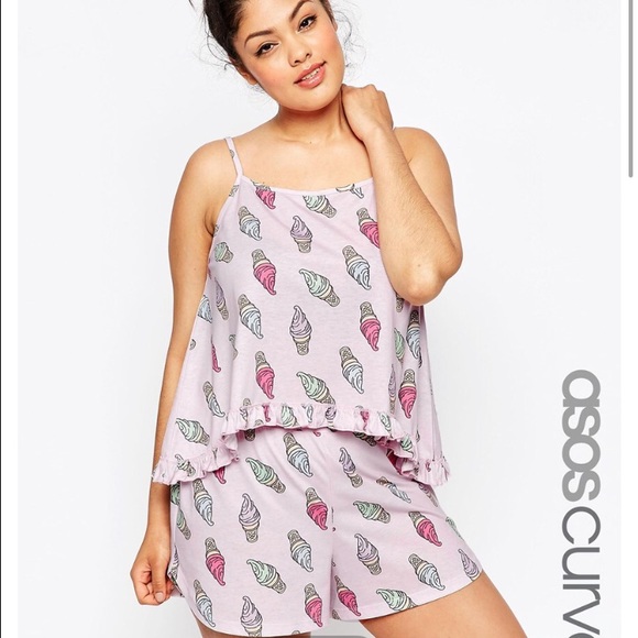 Asos curve pajama set NWT