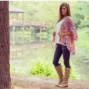 Mint julep bright kimono