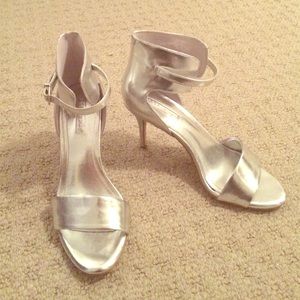 BCBG Generation Silver Heels