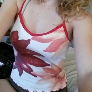 Floral tang top