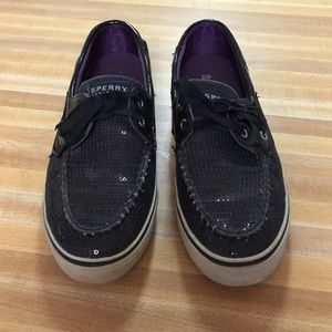 Black sequined Sperry's!
