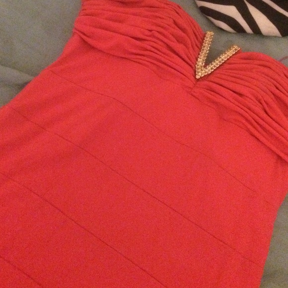 a pink dress