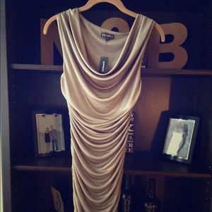 Express Gold Dress