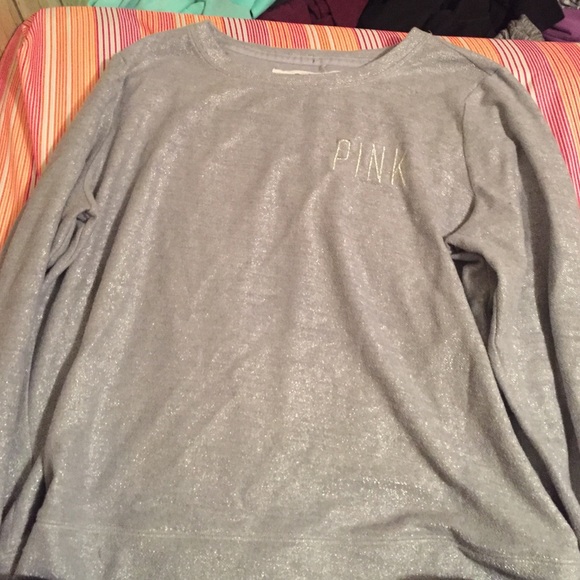 Grey sparkly vs sweater