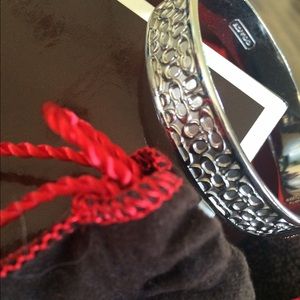 Coach silver bangle