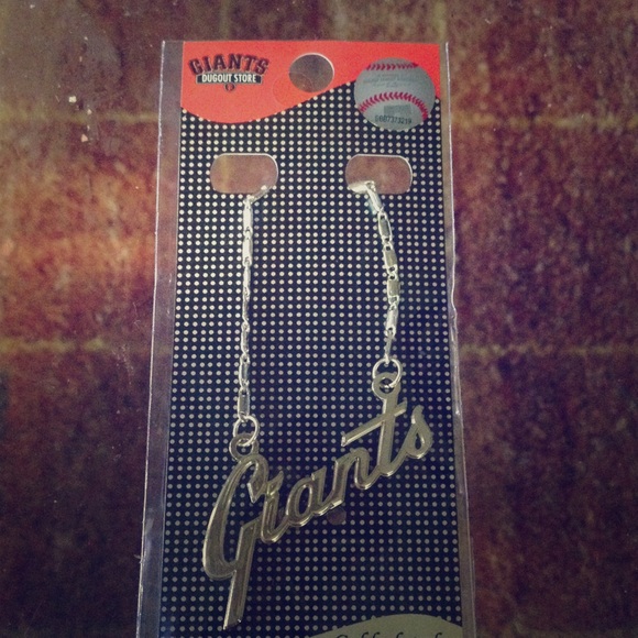 Gold Sf Giants Script necklace