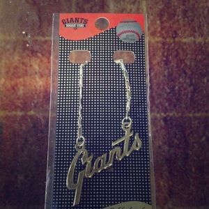 Gold Sf Giants Script necklace