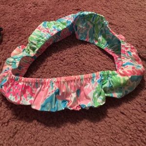 Lily Pulitzer fabric steering wheel cover!
