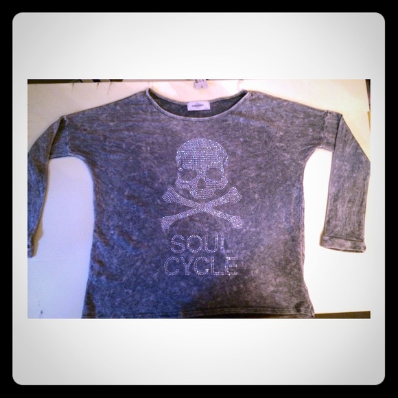 NWT SoulCycle Rhinestone Logo Sweater- rare!