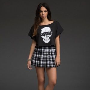 Skull Over It cropped tee