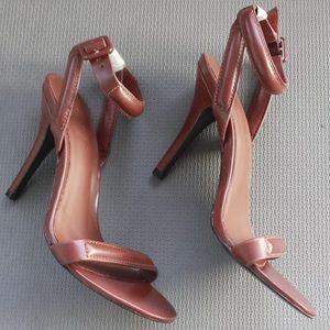 Brown Alexander Wang Leather Strap Sandals