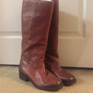Lucky Brand Brown Leather Boots