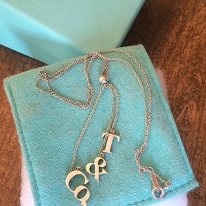 Tiffany & Co initials necklace