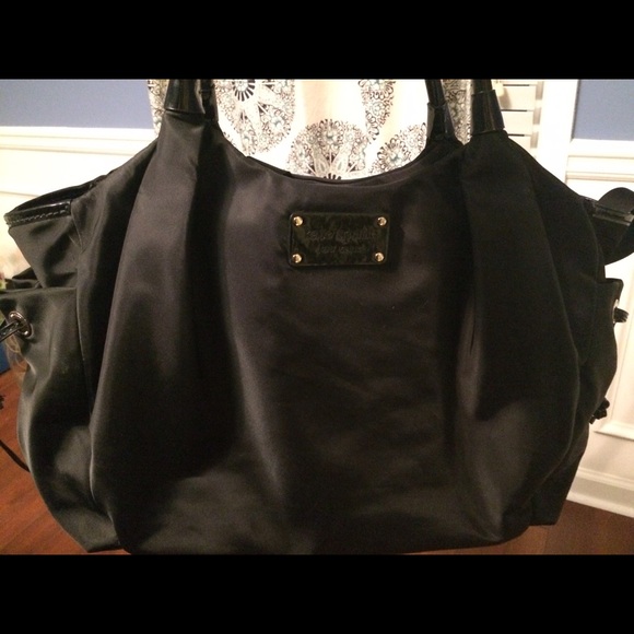 Black Kate Spade Stevie with changing pad