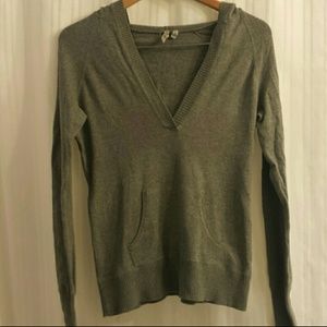 Grey hoodie sweater