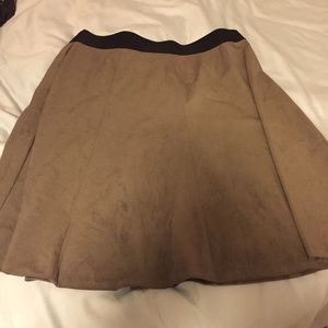 Suede skirt