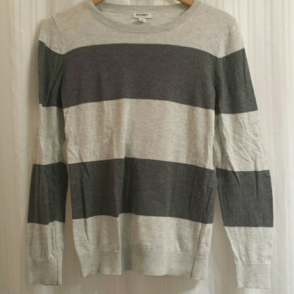 Grey stripe sweater