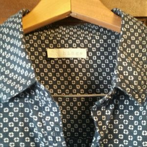 Black and white dot print blouse