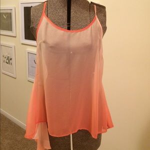 Spaghetti strap blouse.