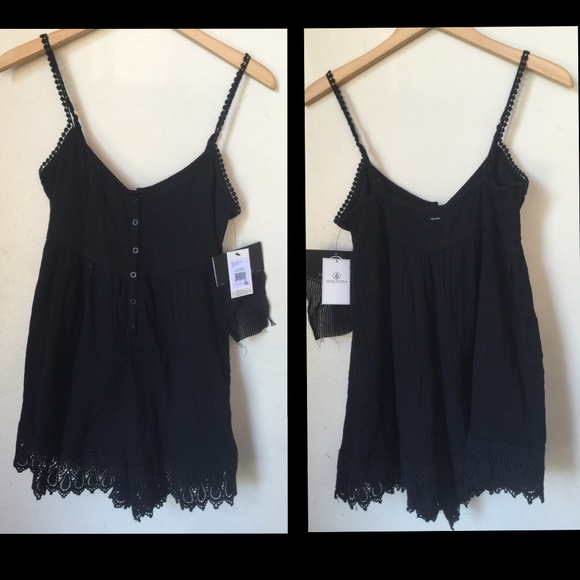 Volcom Pinned Romper black