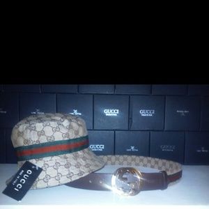 Bucket hat and Belt Combo set only $60 for both