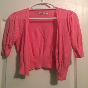 Pink cardigan