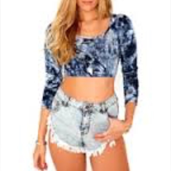 Tie dye crop top
