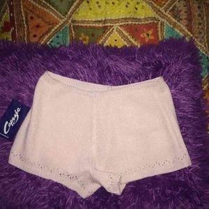 Pink Crochet Shorts