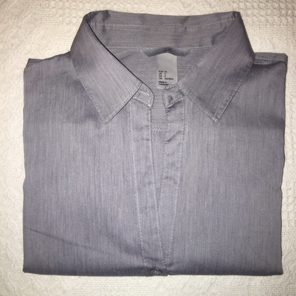 Lovely gray button down shirt