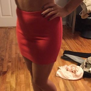 Coral/orange skirt