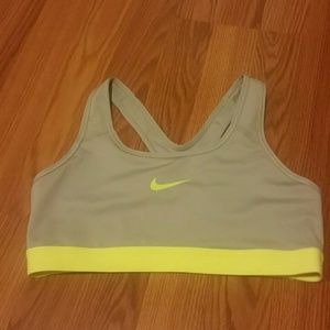 Nike gray sports bra