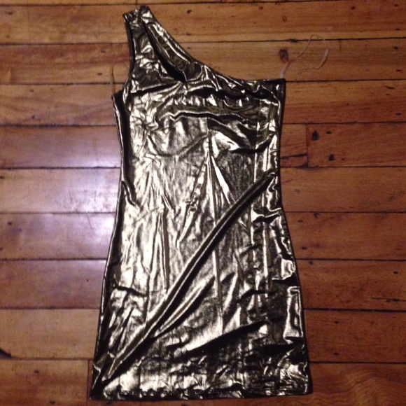 Forever 21 gold dress