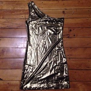 Forever 21 gold dress
