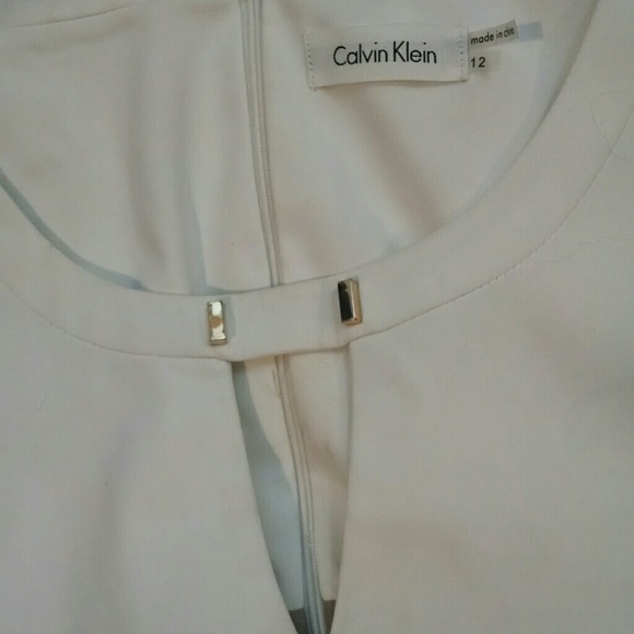 Brown/white Knee Length dress. VERY professional! - Picture 2 of 2