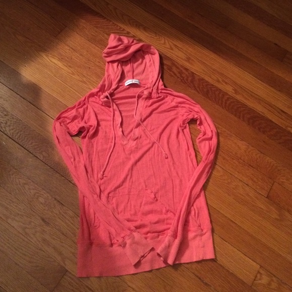 Rebecca Beeson coral hoodie