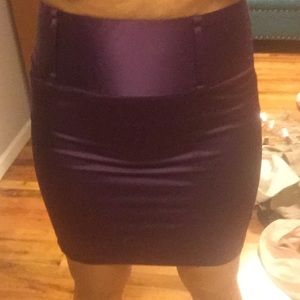 Purple high waisted skirt
