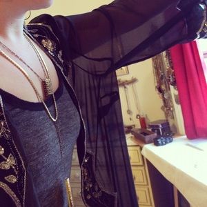 Vintage Beaded Kimono