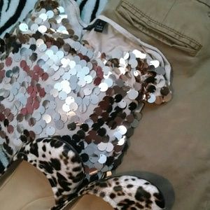 Boot-Cut Khaki Pants.