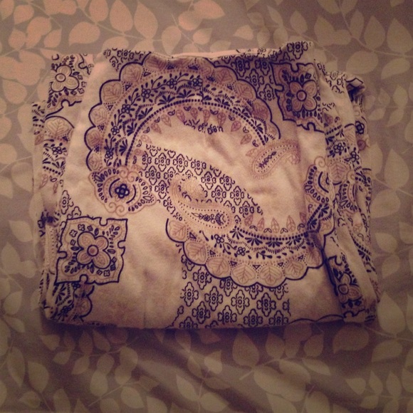 High Waisted Paisley Capri