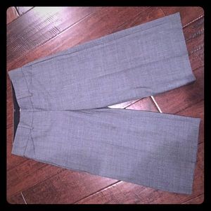 Grey crop gaucho dress pants