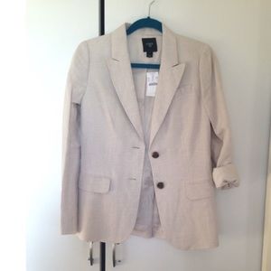 J. Crew linen suiting jacket blazer NWT
