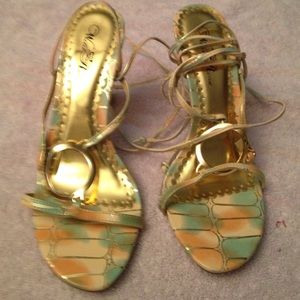 Reduced-Multiple color strappy show