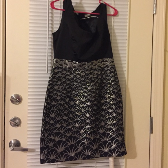 Black and silver dress