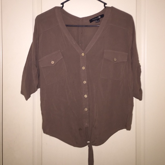 stylish brown top