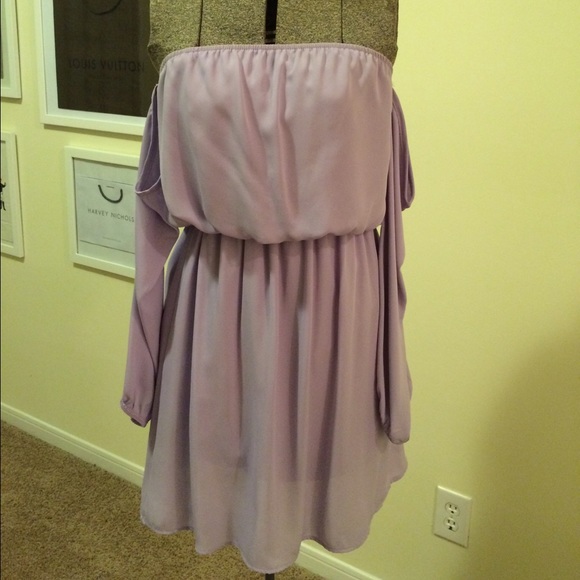 Strapless sundress.