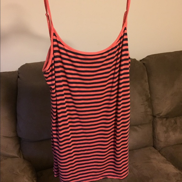 Like New! LOFT Navy and coral cami!