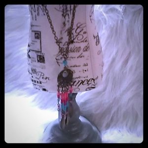 Dream catcher necklace and lipstick necklace